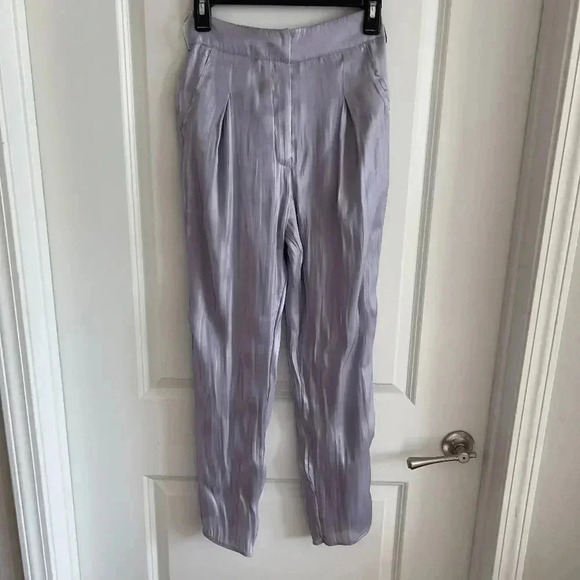 759 Revolve x House of Harlow Purple Shimmer Trouser Size XS - Picture 1 of 5
